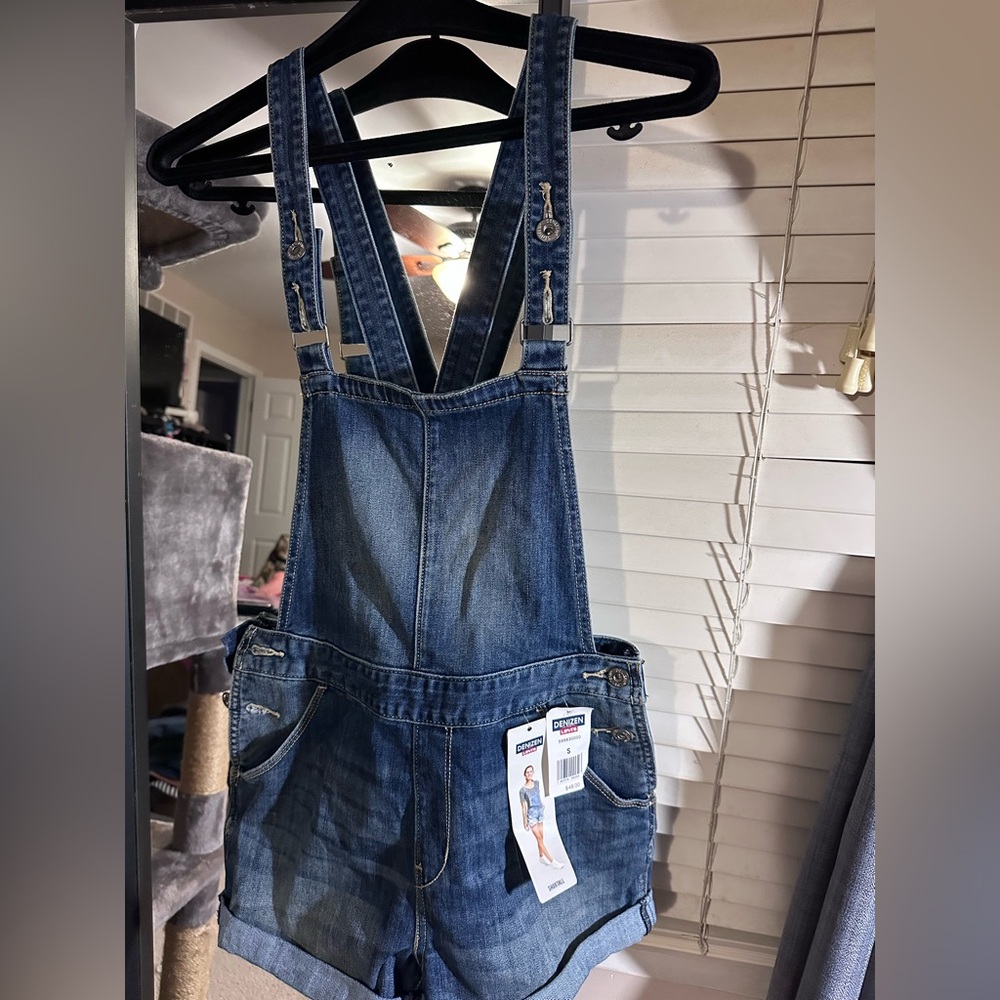 Levi's Blue Denim Shortalls